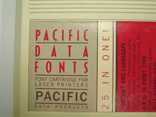 Pacific Data Products CF120 25-IN-ONE Font Cartridge