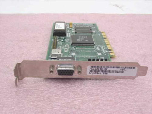 Cirrus Logic PCI2304C/32 VGA PCI video card front view showing DB-15 VGA output bracket and PCB components