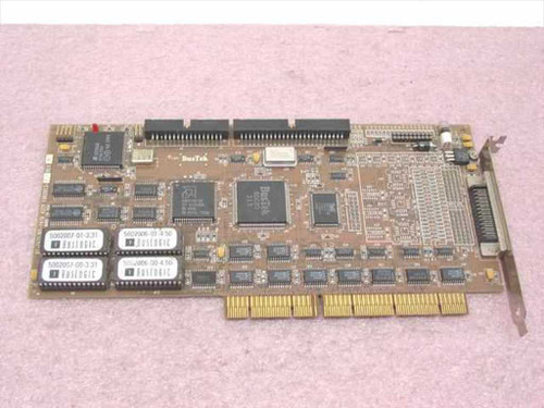BusTek BT-747S BT-747D EISA SCSI host adapter — top-down view showing BusTek logo, main controller ICs, and full PCB layout