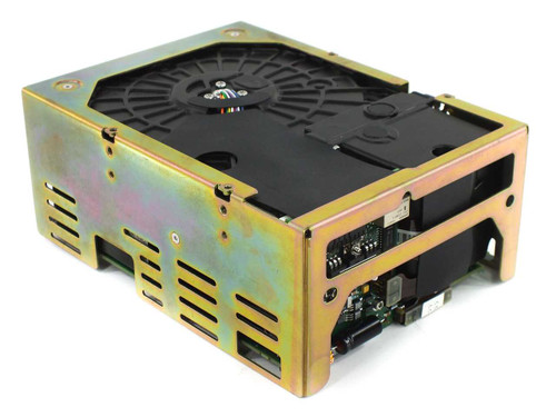 Seagate ST43401ND 5.25" full-height SCSI hard drive — bottom/rear view showing large spindle fan and drive chassis