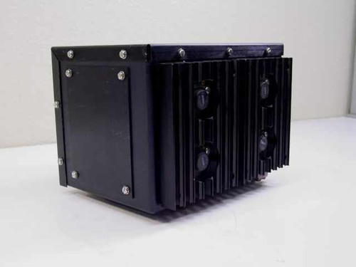 ERA Transpac LS324 Power Supply — right side view showing large finned aluminum heatsink with four output transistors