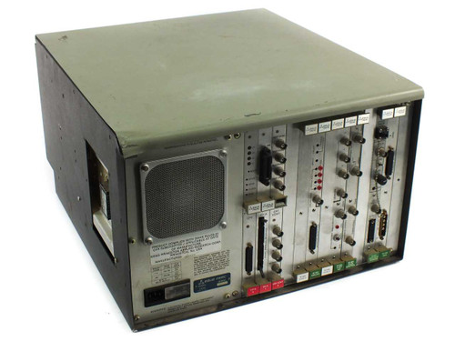 EG&G PARC 1460 OMA III rear panel showing full module card complement with connectors and wiring