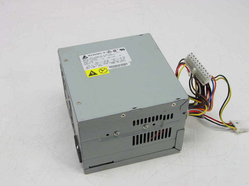 IBM Delta DPS-145PB-73 90W ATX power supply — front and left side view showing Delta Electronics label and cable harness