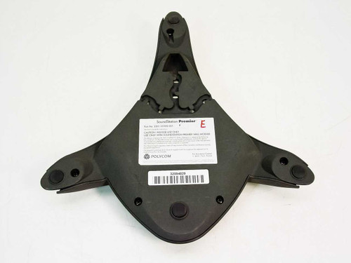 Polycom SoundStation Premier 2201-01900-001 – bottom view showing label with part number, Rev D marking, and product compliance text