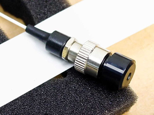 Santec IPD-8-F individual tap-integrated photo detector pigtail with threaded barrel fiber connector close-up