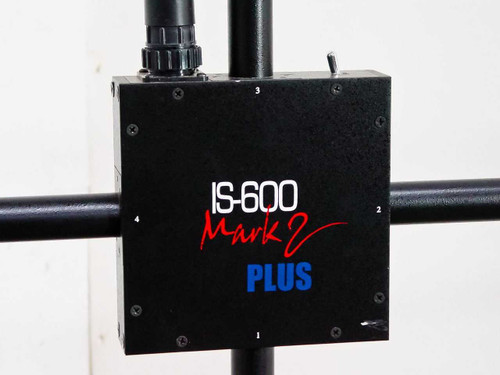 InterSense IS-600 Mark 2 Plus label close-up on central hub showing model name and PLUS branding