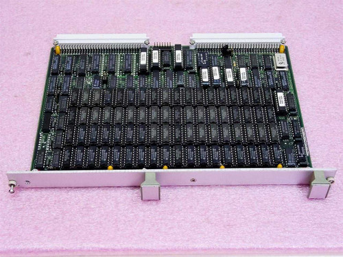 DY-4 Systems PD-SVM328 VME System Board — top side showing dense array of memory ICs and dual VME edge connectors