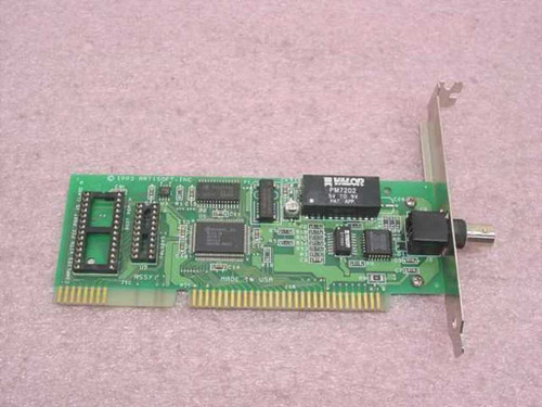 Artisoft PCB 2000/C ISA NIC — component side showing Valor PM7202 transformer, ICs, and ISA edge connector