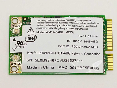 Intel WM3945ABG Sony NR Series Notebook Pro/Wireless Card