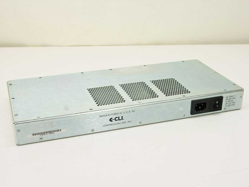 CLI Magnitude 410802-01 Multiplexer Interface – rear panel showing IEC AC inlet, power switch, and ventilation