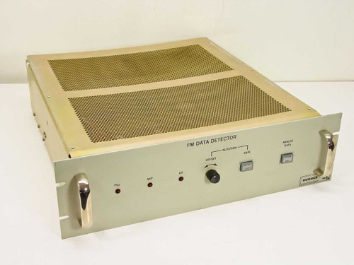 Hughes 3770031-100 FM Data Detector front panel view showing PS1, MIP, EX indicators and nutation controls