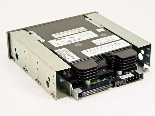 Dell STD2401LW DAT tape drive – three-quarter rear view showing 68-pin Wide SCSI connector and circuit board