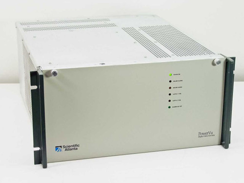 Scientific Atlanta D-9110 PowerVu Digital Video Encoder – front panel view with status LEDs and rack ears