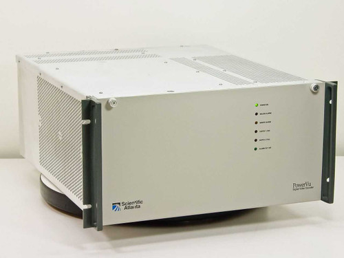 Scientific Atlanta D-9110 PowerVu Digital Video Encoder – front panel view showing rack ears and status LEDs