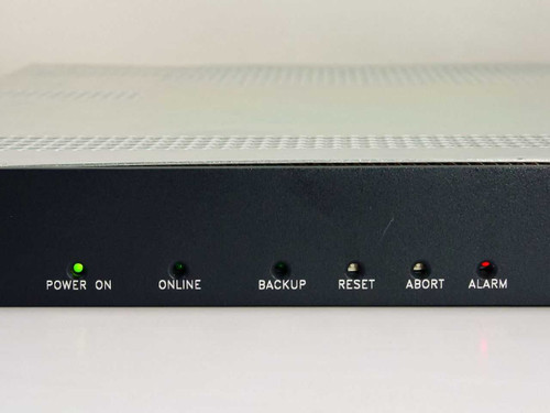 General Instrument Magnitude Multiplexer – front panel LED indicators: Power On, Online, Backup, Reset, Abort, Alarm