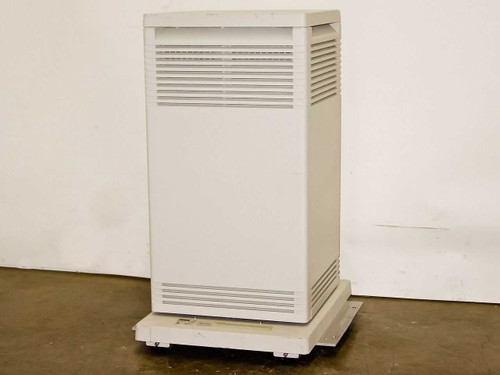 Digital R215F-B2-B03 BA215 server HDD enclosure – right-side exterior view showing tower form factor on rolling base, louvered ventilation panels