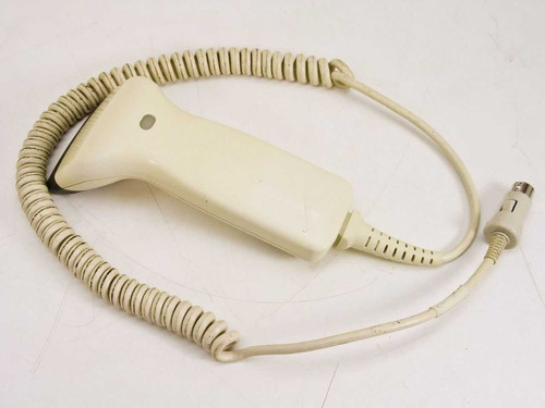 Denso HC66TR handheld barcode scanner – front/top view showing gun-style body and coiled cable