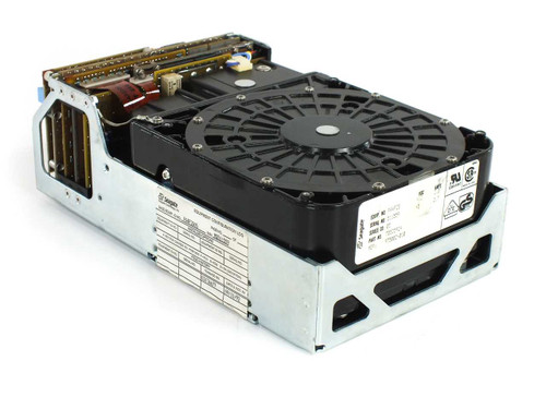 Seagate PA4F2B 1.2GB 5.25 Full Height IPI Hard Drive – front and top view showing large cooling fan and circuit board