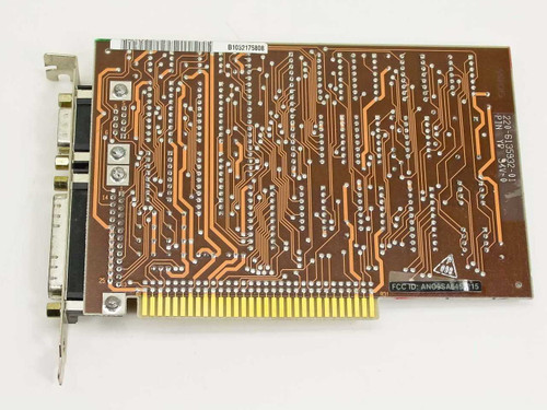 IBM 6448800XM ISA Serial Parallel Adapter Card – solder side showing PCB traces and part number 220-6135932-01 label