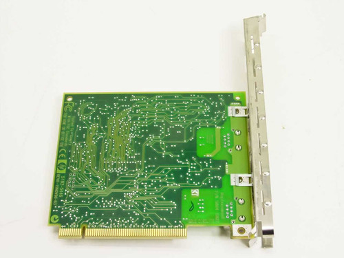 HP 5182-5446 PCI Network Card – PCB solder side showing trace layout and PCI edge connector