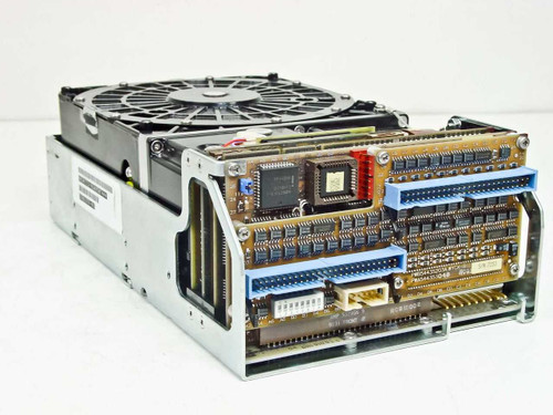 Seagate PA4F2B05 full-height hard drive – exposed PCB controller board showing ICs, jumper headers, and wide ribbon cable connectors on the rear
