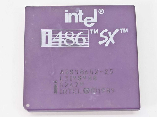 Intel SX679 i486/25MHz SX CPU A80486SX-25 - BOOTS TO BIOS