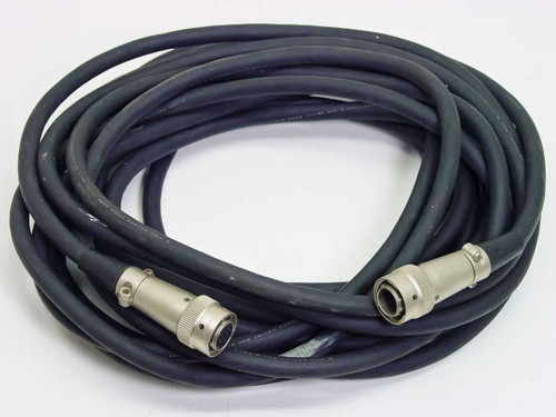 JAE SRCB06A16-14S 32-foot multi-pin circular connector cable coiled, full length view
