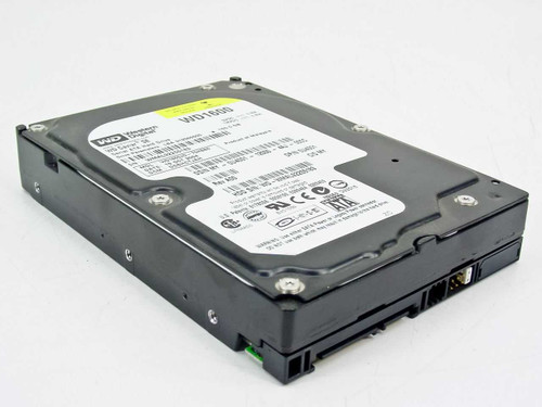 Western Digital WD1600JD 160GB 3.5 inch SATA hard drive — top and right side angle view showing label and SATA connectors