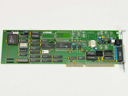 Arnet ArnetFAX 30001092 ISA fax modem card – full top view showing PCB layout and components