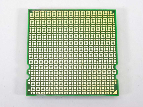 AMD Opteron 8214 CPU — bottom view showing Socket F 940-pin LGA contact array
