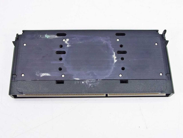 Intel Pentium II SL265 CPU – bottom view of SEC cartridge showing slot 1 edge connector and scuff/wear marks on cartridge back