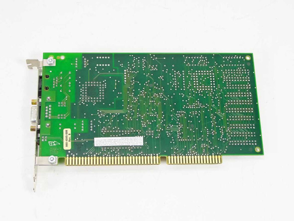 Thomas-Conrad TC9145 ISA Token Ring card – solder-side (bottom) view showing PCB traces and ISA edge connector