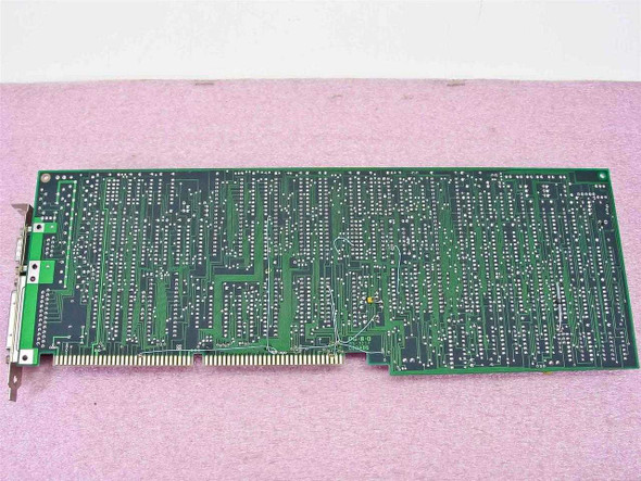 Zenith 85-3217-01 ISA I/O board solder side showing full-length PCB traces and edge connector