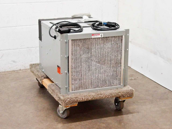 McLean Midwest AH30-0516-002 9U Rackmount Air Conditioner – rear intake filter mesh view, unit on dolly