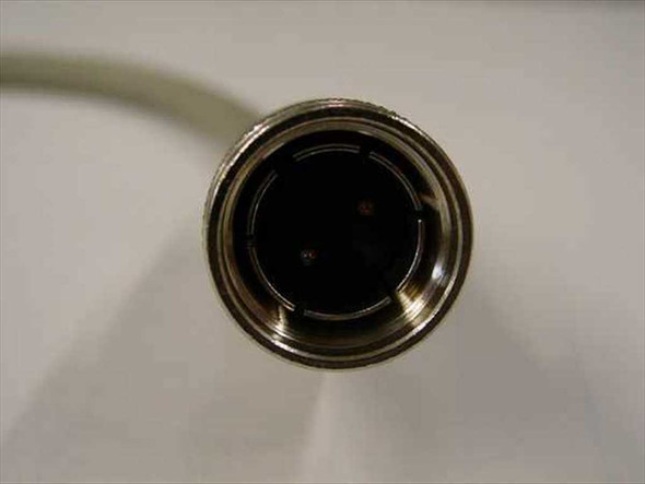IBM 6457102 Twinax cable – close-up of male twinax connector face showing pin configuration