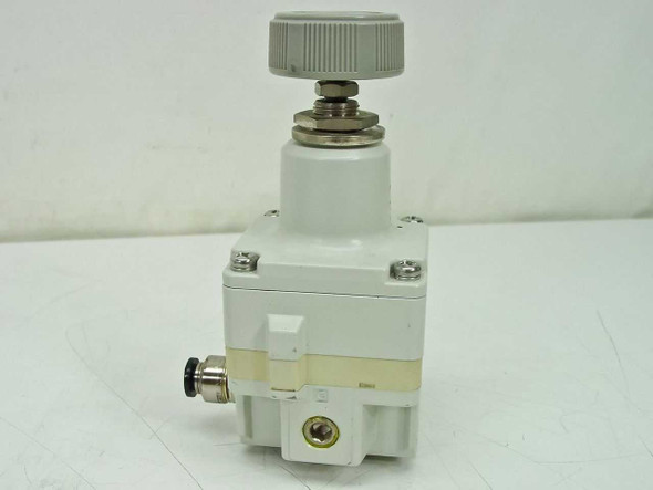 SMC IR2020-02BG Precision Regulator right side view showing push-in fitting and body detail