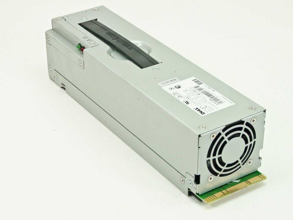 Dell NPS-330BB 330W PowerEdge server power supply – angled front view showing fan and handle