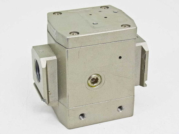 SMC AV3000-03G-5DZ soft start-up valve – rear view showing body and port bosses