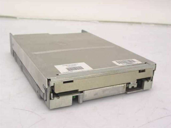 Compaq 141350-001 TEAC FD-235HF 3.5-inch internal floppy drive – angled front/top view showing metal housing and label
