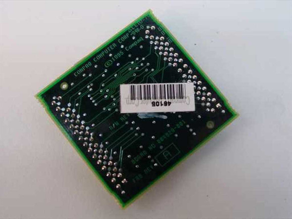 Compaq 213859-001 video memory board – bottom/solder-side view with Compaq Computer Corporation copyright marking