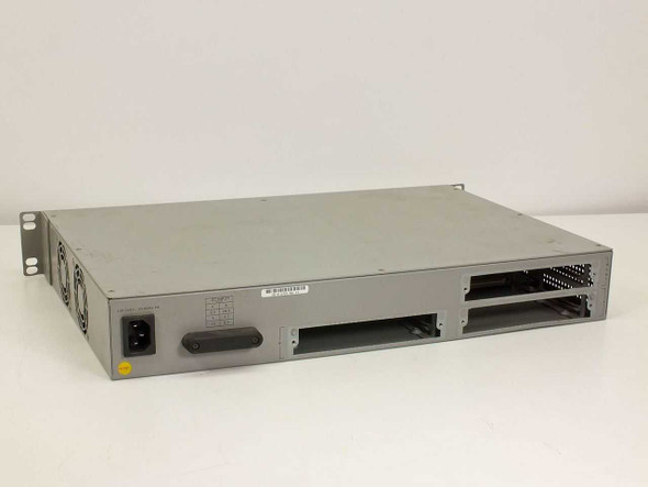 Allied Telesyn AT-8324SX – rear panel view showing IEC power inlet, expansion module bays, and ventilation slots
