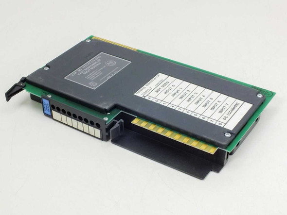 Allen-Bradley 1771-IT Fast Response DC Input Module — angled top view showing label and gold card-edge connector