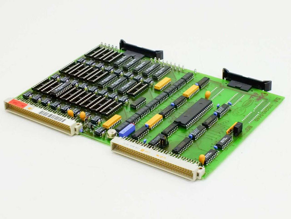 Netstal Sycap DA 110.240.5440 control board – top-side view showing ICs, DIP sockets, and dual card-edge connectors