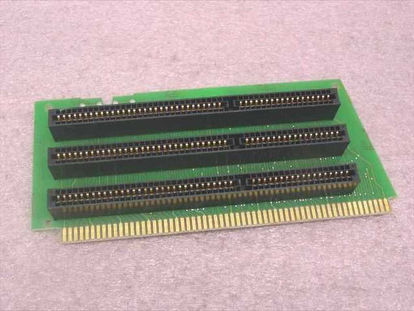 IBM 27F4243 16-bit ISA riser board – front view showing three ISA expansion slot connectors and gold edge connector