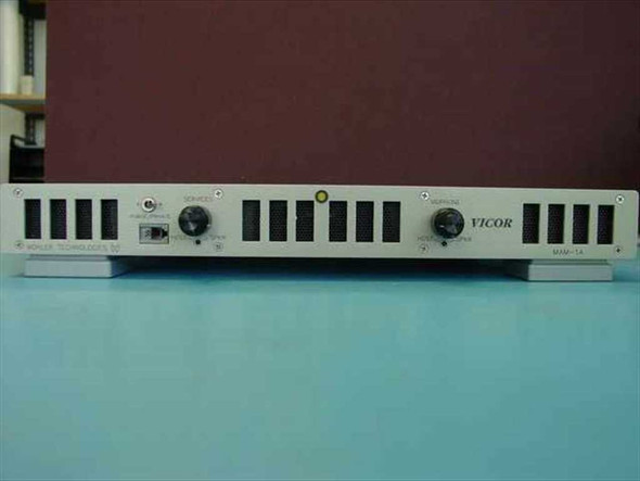 Wohler Technologies MAM-1A Vicor Multimedia Audio Monitor — front panel view showing Vicor branding, rotary controls, and ventilation slots