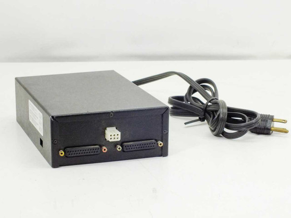Symon Visual Broadcasting System Multi-Modem Power Supply – rear view showing dual DB25 connectors, 6-pin white header, and attached AC power cord