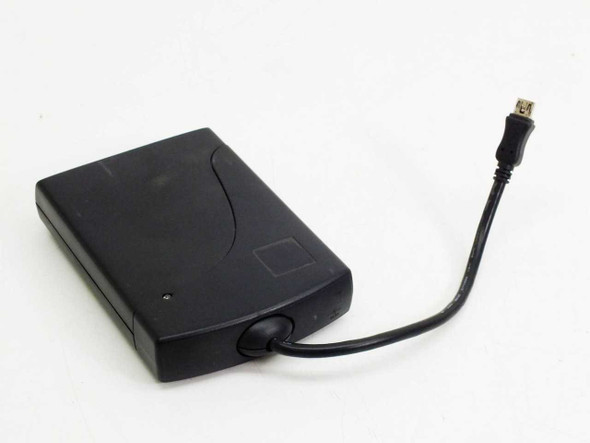 SmartDisk T99860240 card reader – top view showing body and Mini USB cable