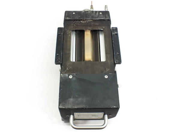 Arccure Technologies BK150 UV Curing Light Source – bottom/lamp aperture view showing dual lamp slots and carry handle