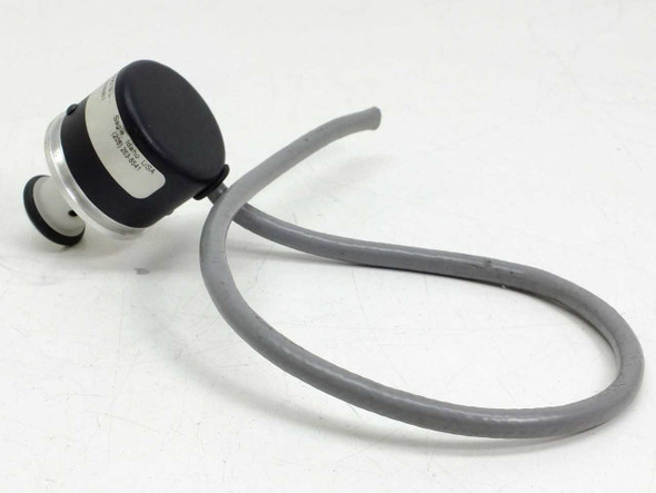 Encoder Products Accu-Coder 755A miniature shaft encoder – rear view showing black dust cap and cable exit