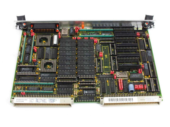 Force Computers SYS68K/CPU-4VC 100413 – reverse component side view showing populated PCB with ICs and bus connector